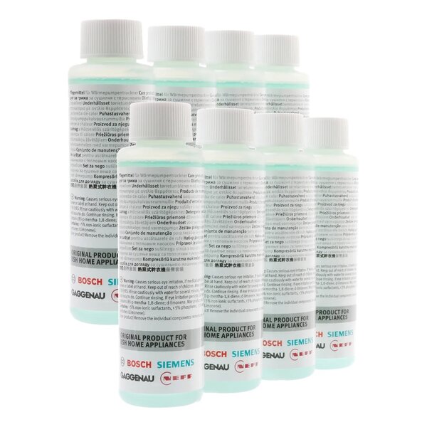 Warmtepompdroger verzorgingsset duo-pack - 8x125 ml (2x4)
