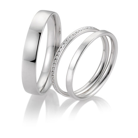 Breuning Breuning Wedding Rings 48501010 & 48047130 & 48501020
