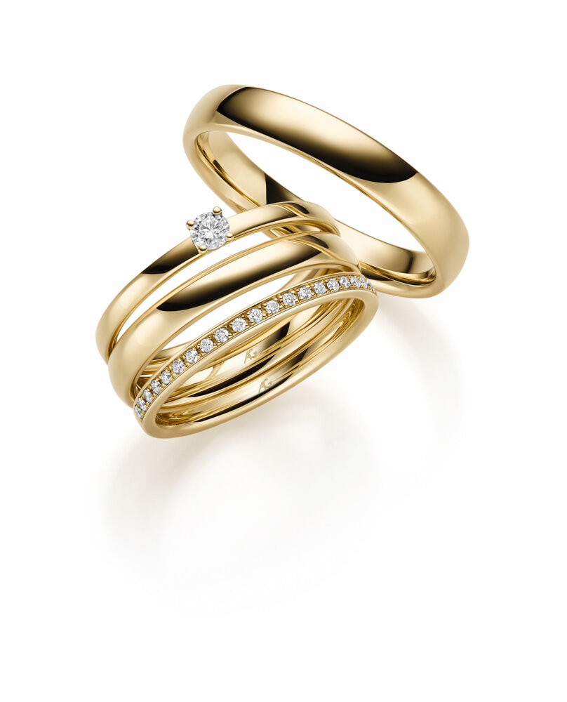 Gerstner Gerstner Wedding Rings 31219/4 & 29778/1.7 & 31219/3 & 29776/2