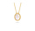 blush 3154YMP collier met hanger goud
