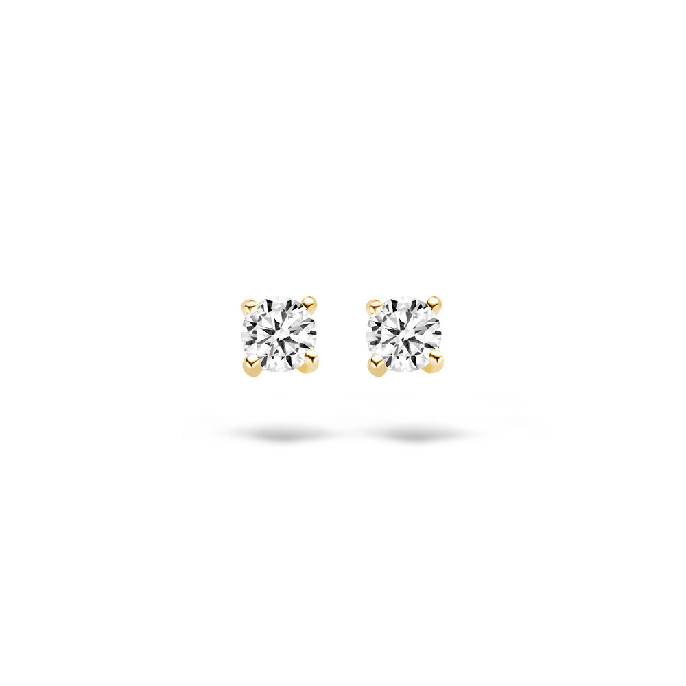 Blush Blush 7128YZI, Oorstekers 14 krt geelgoud