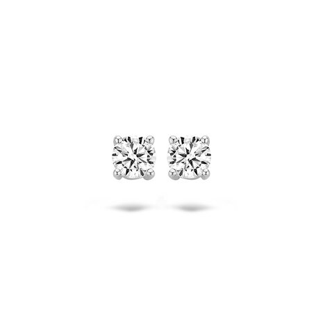 Blush Blush 7213WZI, Oorstekers 14 krt witgoud
