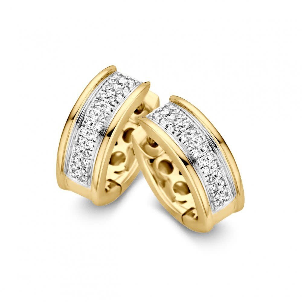 Excellent Jewelry Excellent OG415414, Creolen briljant 14 krt geelgoud