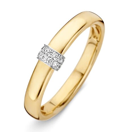 Excellent Jewelry Excellent RP416267-52, Ring fantasie briljant 14 krt geelgoud