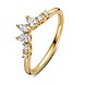 Excellent Jewelry Excellent RX117378-56, Ring fantasie briljant 14 krt geelgoud