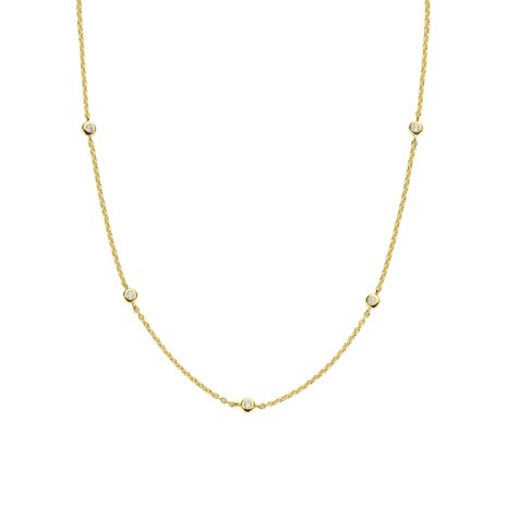 Ti Sento Ti Sento 3978ZY/42, Collier Zilver