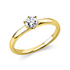 Langerak Natural Diamonds Langerak Diamonds 1P076G454-6, Ring Solitair Briljant 14 krt geelgoud