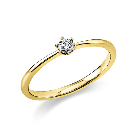 Langerak Natural Diamonds Diamond Group 1C477G454-24, Ring Solitair Briljant 14 krt geelgoud