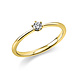 Langerak Natural Diamonds Langerak Diamonds 1C477G454-24, Ring Solitair Briljant 14 krt geelgoud