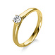 Langerak Diamonds Langerak Diamonds 1A441G454-11, Ring Solitair Briljant 14 krt geelgoud