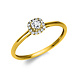 Langerak Natural Diamonds Langerak Diamonds 1R379G454-1, Ring fantasie briljant 14 krt geelgoud