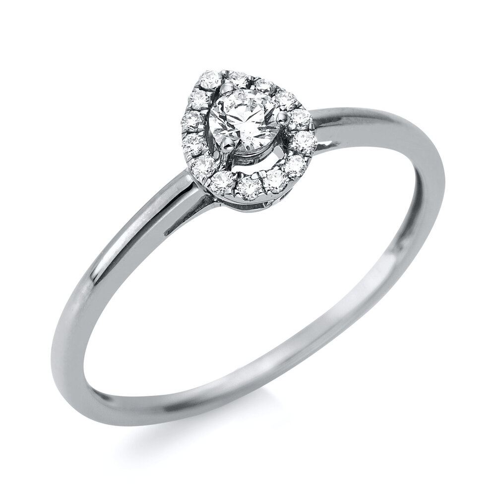 Langerak Natural Diamonds Langerak Diamonds 1S129W454-4, Ring fantasie briljant 14 krt geelgoud