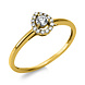 Langerak Natural Diamonds Diamond Group 1S129G454-1, Ring fantasie briljant 14 krt geelgoud