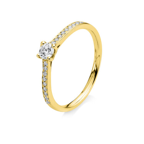 Langerak Natural Diamonds Diamond Group 1A226G454-1, Ring 14 krt goud