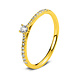 Langerak Diamonds Diamond Group 1A422G454-11, Ring 14 krt goud