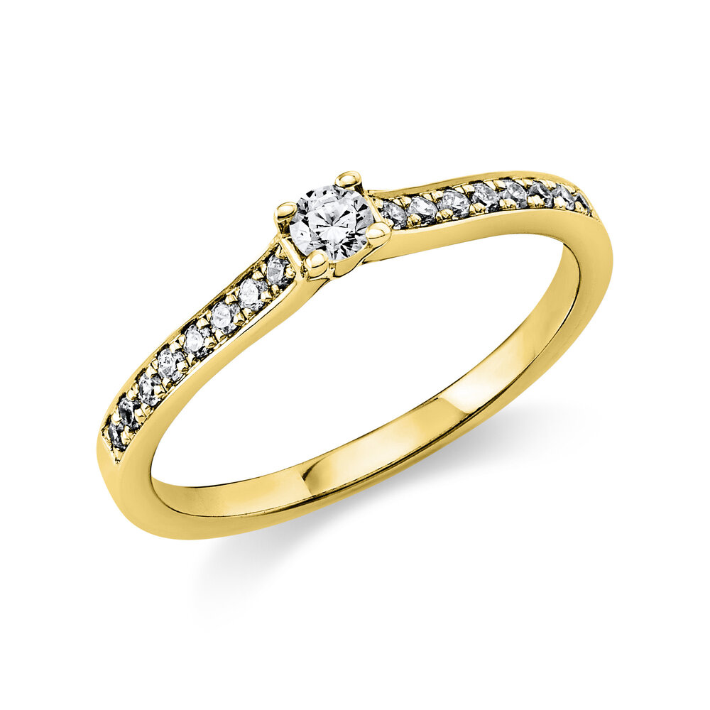Langerak Diamonds Diamond Group 1A454G454-2, Ring 14 krt goud