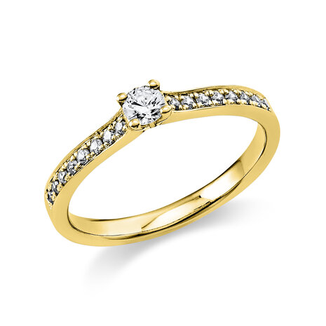 Langerak Natural Diamonds Diamond Group 1A455G454-3, Ring 14 krt goud