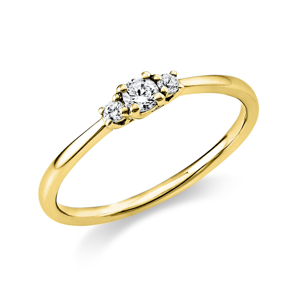 Langerak Natural Diamonds Diamond Group 1Q747G454-5, Ring 14 krt goud