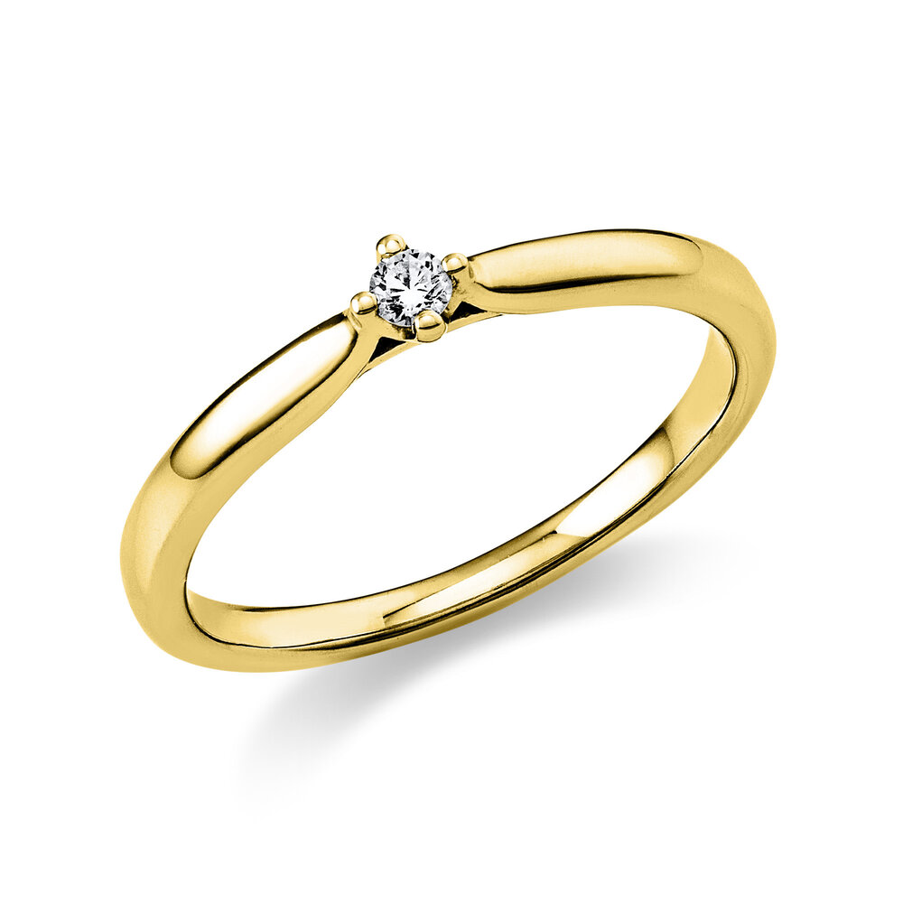 Langerak Natural Diamonds Diamond Group 1E231G454-3, Ring 14 krt goud