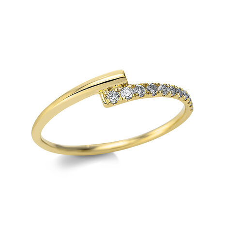 Langerak Natural Diamonds Langerak Diamonds 1CC74G454-1 ring geelgoud brilj.