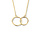 Kasius 4017713, Collier met hanger 14 krt geelgoud