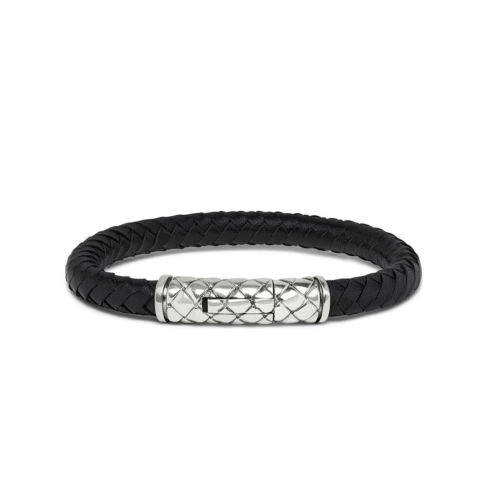 Silk Silk 423BLK.19, Armband Zilver