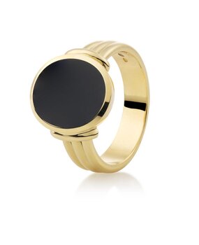 Langerak Atelier Driedubbele band met bontjes (16x13mm)