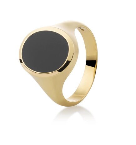 Langerak Atelier Massieve zegelring, model Trompet (15x12mm)