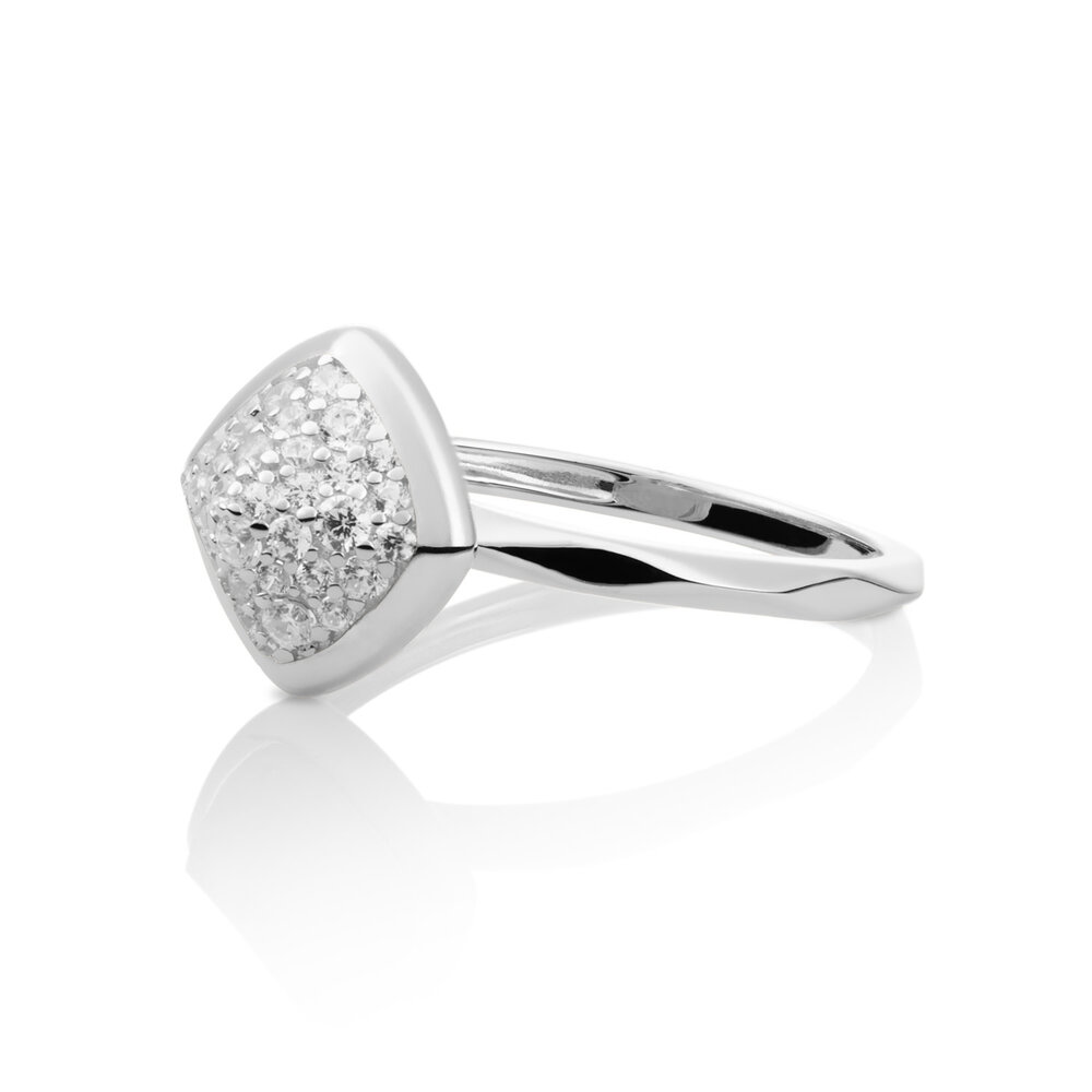 Sparkling Jewels Sparkling Jewels SRI01-CZ-54, Ring Zilver