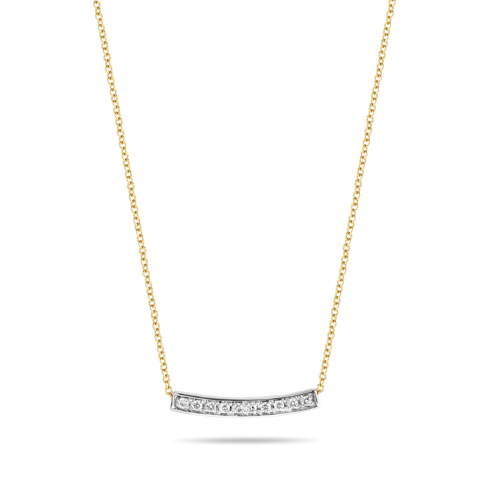 Blush Diamonds Blush 3605BDI, Collier met hanger Briljant 14 krt bicolor goud