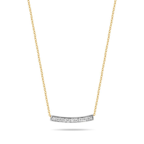 Blush Diamonds Blush 3605BDI, Collier met hanger Briljant 14 krt bicolor goud