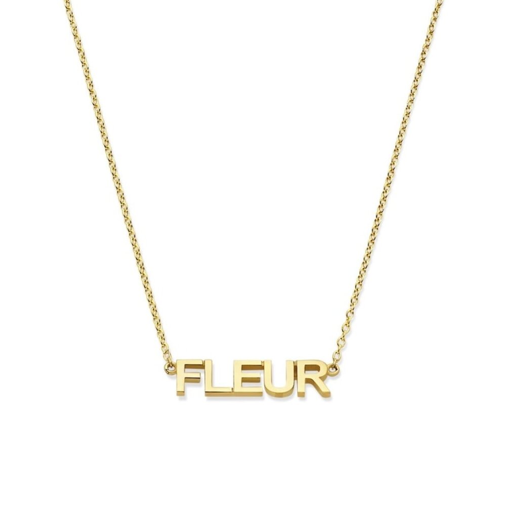 Minioro Minioro 11291, Collier Nametag 14krt geelgoud