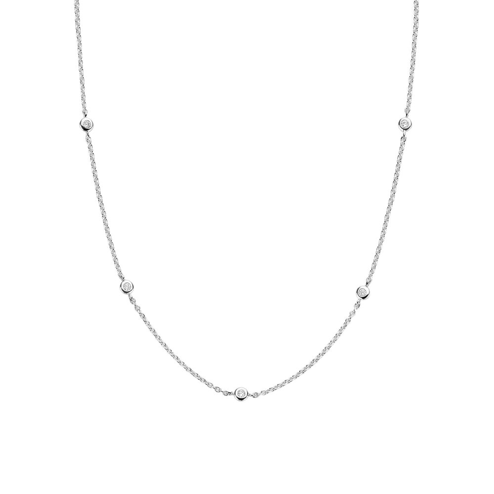 Ti Sento Ti Sento 3978ZI/42, Collier Zilver