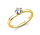 Diamond Group 1P115G454-3, Ring Solitair Briljant 14 krt geelgoud