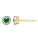Langerak Natural Diamonds Langerak Diamonds GTD332-E-G, Earstuds with emerald and diamonds