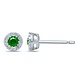 Langerak Diamonds Langerak Diamonds GTD332-E-W, Earstuds with emerald and diamonds