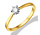 Pas Diamonds GGA1693-55, Ring Solitair Briljant 14 krt geelgoud