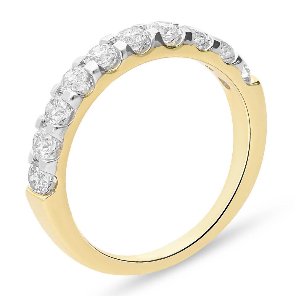 Pas Diamonds Pas Diamonds GF0867-G-55, Ring Rij Briljant 14 krt geelgoud