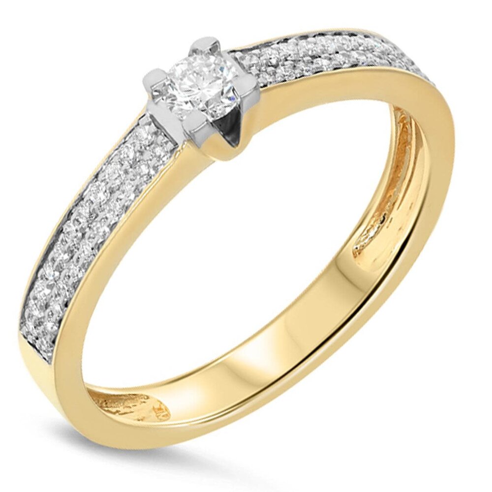 Pas Diamonds Pas Diamonds GGA1413-G-55, Ring fantasie briljant 14 krt geelgoud