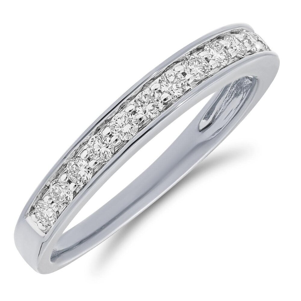 Pas Diamonds Pas Diamonds GK1777-W-52, Ring Rij Briljant 14 krt witgoud