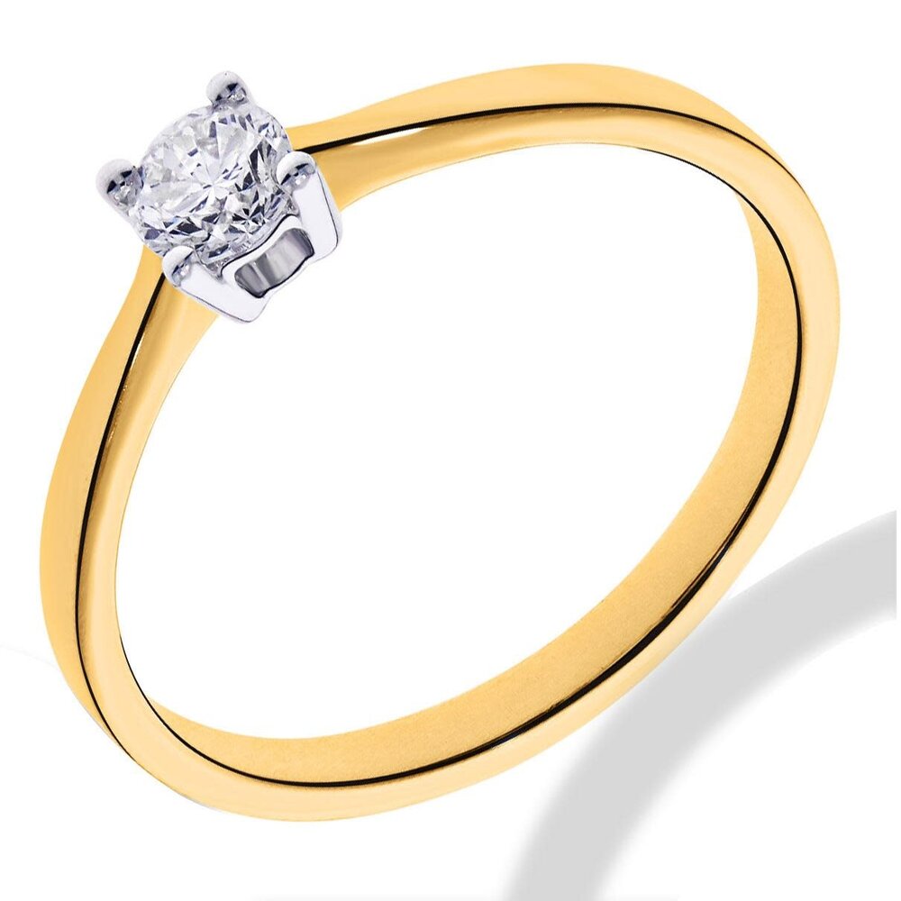 Pas Diamonds Pas Diamonds GGA2065-53, Ring Solitair Briljant 14 krt geelgoud