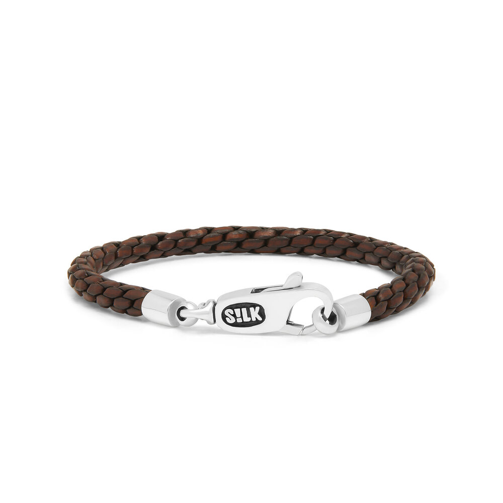 Silk Silk 755BRN.20, Armband met leer