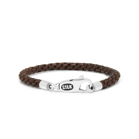 Silk Silk 755BRN.20, Armband met leer