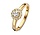 Excellent RG117220-54, Ring fantasie briljant 14 krt geelgoud