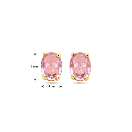 Langerak Essentials Kasius 4030856, Oorstekers 14krt geelgoud