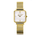 Zinzi ZIW1734, Horloge goldplated mini vierkant met meshband