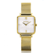 Zinzi Zinzi ZIW1734, Horloge goldplated mini vierkant met meshband