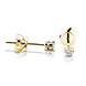 Langerak Natural Diamonds Jakob B02-G10, Oorstekers solitair briljant 14 krt geelgoud