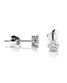 Langerak Diamonds Langerak Diamonds B02-W50, Oorstekers solitair briljant 14 krt witgoud Langerak Diamonds Langerak Diamonds B02-W50, Oorstekers solitair briljant 14 krt witgoud