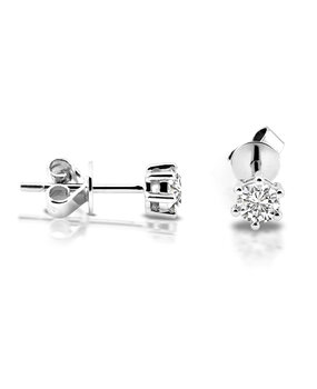 Langerak Natural Diamonds Langerak Diamonds B02-W40, Oorstekers solitair briljant 14 krt witgoud Langerak Natural Diamonds Langerak Diamonds B02-W40, Oorstekers solitair briljant 14 krt witgoud